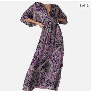 ISO lulus purple paisley maxi dress L or Xl